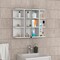 Tuhome Milan Medicine Cabinet, Six External Shelves Mirror, Three Internal Shelves, White GLB5590 - alternate 1